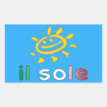 Il Sole The Sun in Italian Summer Vacation Sticker