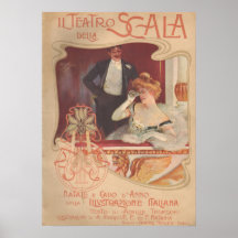 Il Teatro della Scala 1900 Poster