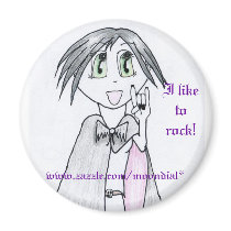 ILikeToRock, I like to rock!, www.zazzle.com/mo... Refrigerator Magnets