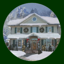 I'll Be Home For Christmas Sticker stickers