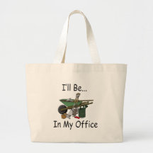 I'll Be In My Office Canvas Bags