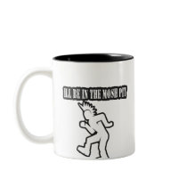 ILL BE IN THE MOSH PIT punk rock guys n girls mugs