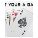 ill bet your a gambler custom letterhead