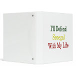 I'll Defend Senegal With My Life Vinyl Binder