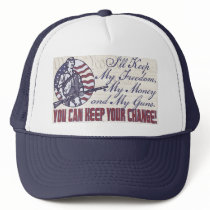 I'll Keep My Guns, Freedom Money 2nd Amendment Trucker Hats