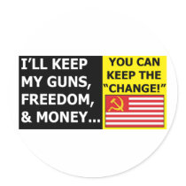 I'll Keep My Guns, Freedom & Money stickers