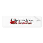 I'll marry you Bill Bumper Stickers