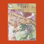 collage, vintage, children's, book,