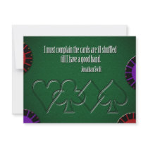 Ill Shuffled Cards invitations