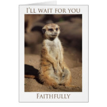 I'll wait for You Faithfully card