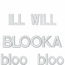 ILL WILL, BLOOKA bloo bloo Embroidered Track Jacket