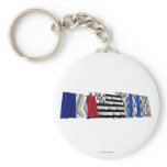 Ille-et-Vilaine, Bretagne &amp; France flags Key Chain