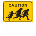 Illegal Aliens Crossing Highway Sign t-shirts