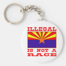 Illegal Is Not A Race Key Chains