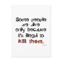 Illegal to kill them postcards
