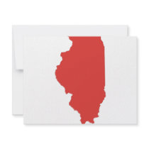 ILLINOIS - a RED State invitations by LSDmeCom ILLINOIS - a RED State invitations