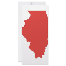 ILLINOIS - a RED State rack cards by LSDmeCom ILLINOIS - a RED State rack cards