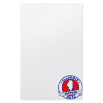Illinois Andy Martin Personalized Stationery