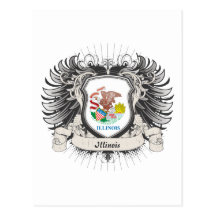 Illinois Crest Postcard