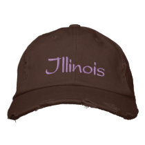Illinois Embroidered Hat embroidered hats