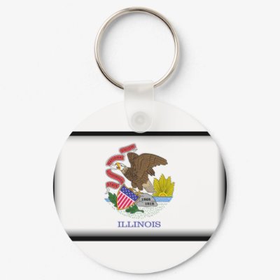 Illinois Flag Keychains by jacinto888