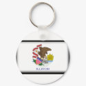 Illinois Flag keychains
