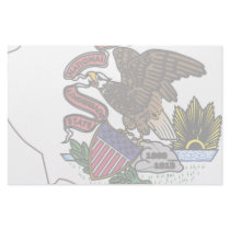Illinois Flag Map stationery