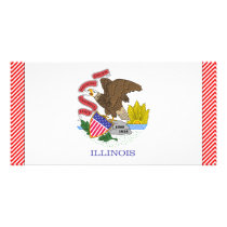 Illinois Flag photo cards