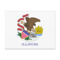 Illinois Flag postcards