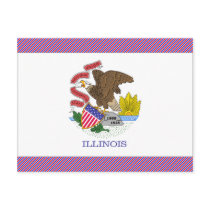 Illinois Flag postcards