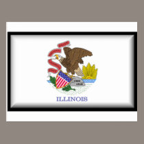 Illinois Flag postcards