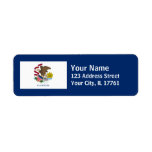 Illinois Flag Return Address Labels