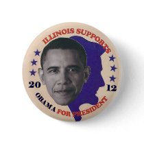 Illinois for Obama 2012 Pins