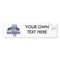 ILLINOIS FOR WARREN -.png Bumper Sticker