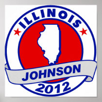 Illinois Gary Johnson Poster
