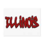 Illinois Graffiti Postcard