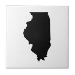 Illinois in Black and White Tiles