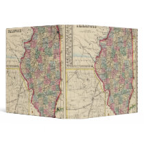 Illinois Map by Mitchell Vinyl Binder