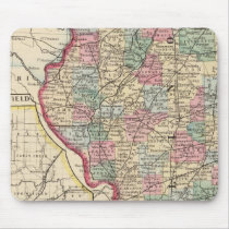 Illinois Map by Mitchell Mouse Pads