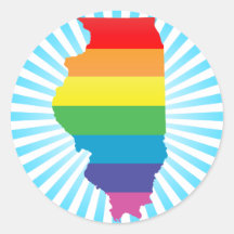 illinois pride. stickers