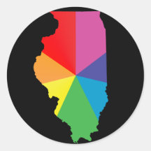 illinois pride. stickers