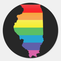 illinois pride. stickers