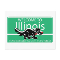 Illinois Road Sign postcards by haywiregraphics Illinois Road Sign postcards
