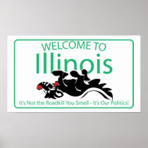 Illinois Road Sign Print