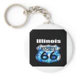 Illinois Route 66 Key Chains