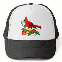 Illinois State Bird - Cardinal hats