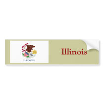 Illinois State Flag bumper stickers