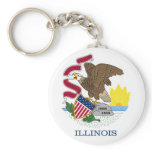 Illinois State Flag Keychains
