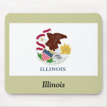Illinois State Flag Mouse Mat