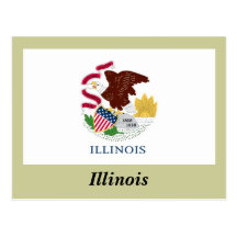Illinois State Flag Post Card